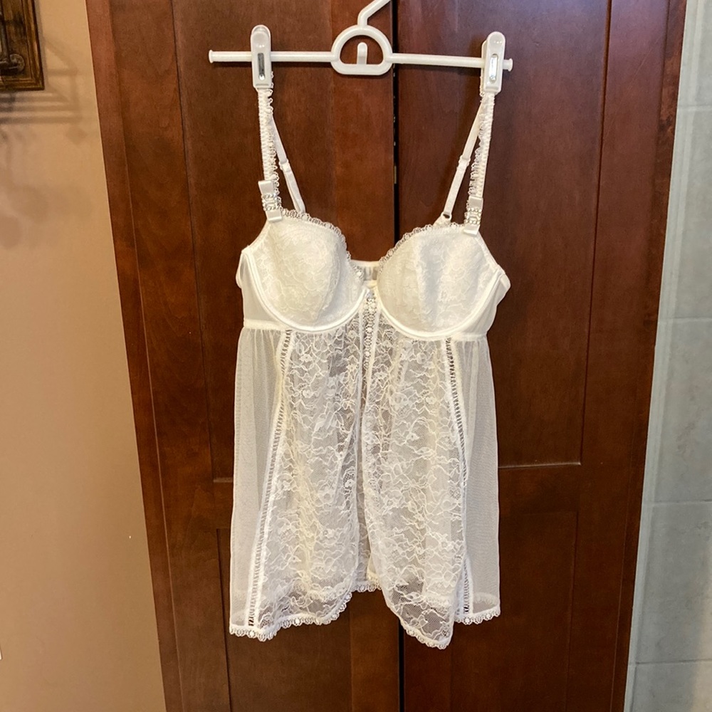 Victoria’s Secret Bridal ‘I Do’ Collection Lace Babydoll Chemise Nightgown - 34B